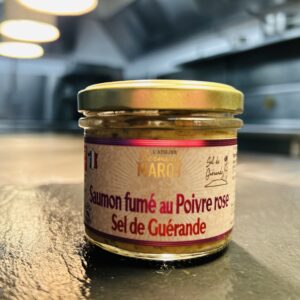 Saumon fumé au poivre rose sel de Guérande