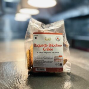 Baguette briochée grillée