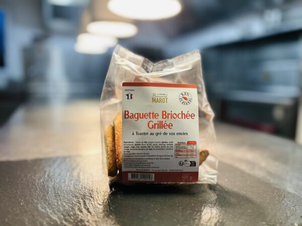 Baguette briochée grillée